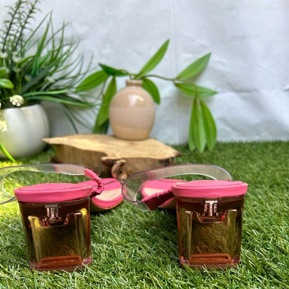 SCHUTZ ariella acrylic high heel multimeter transparent size 6.5 New - Picture 11 of 16